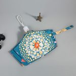 Kleiner, faltbarer Regenschirm aus frischem Vinyl mit Cartoon-Motiv, Wald, Regen und Sonne, doppelter Verwendungszweck, Automatic, Manual – Bild 5