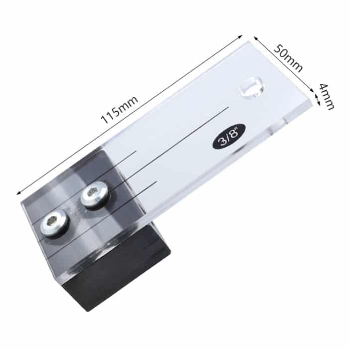 4 Teile/satz Holzbearbeitung Loch Locator Holzbearbeitung Spezielle Loch Set Vorrichtung Kleine Vertikale Bohren Loch Positionierung Werkzeug, A 1/2 inch, B 3/8 inch, C 1/4 inch – Bild 3