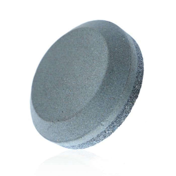 2 Stück doppelseitiger Schleifstein für Küchenmesser, runder Messerschärfer, A, B – Bild 2