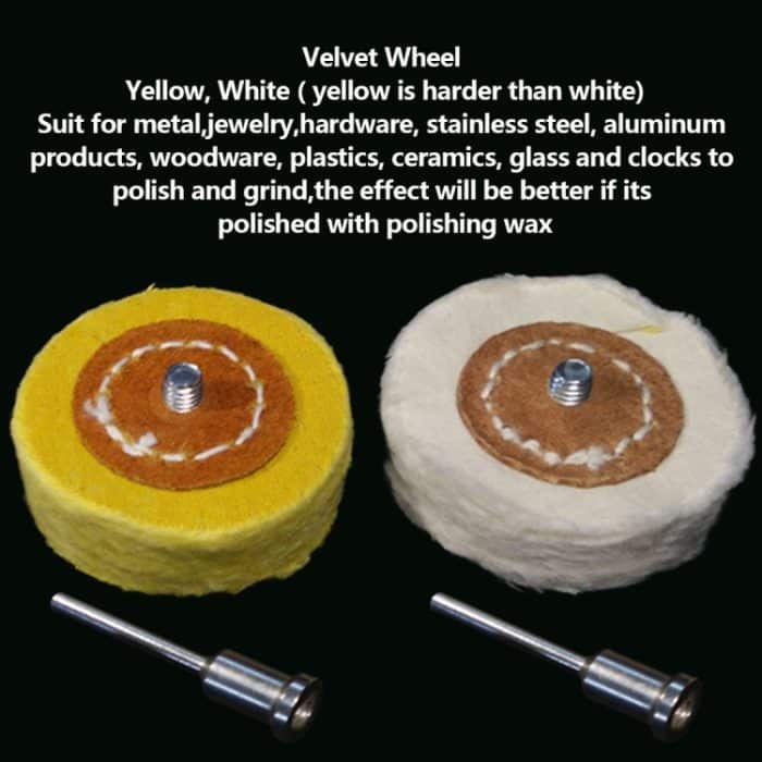 T-Stil polnische Polierscheibe Schleifkopf Tuch Dremel Rad Schleifer Pinsel für Rotary – Bild 6