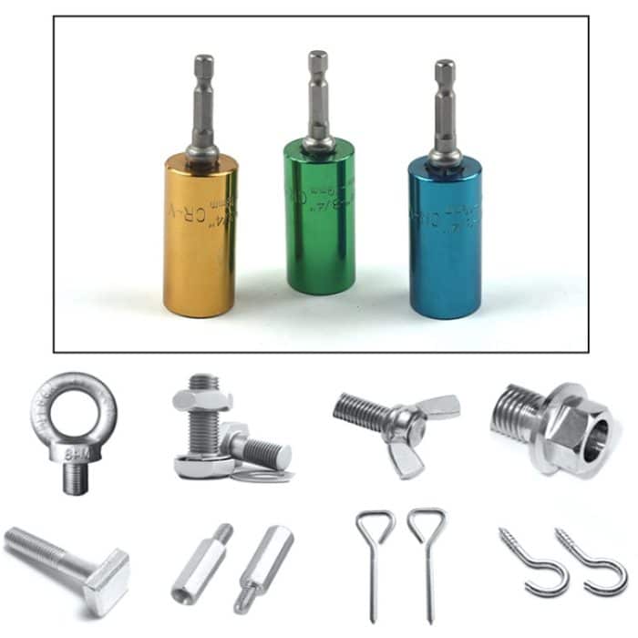 2 Stück / Set Universal Torque Wrench Head Head Sockelhülse 7-19mm Power Drill Ratschenbuchse Schraubenschlüssel Schlüssel Magic Multi Hand Tools – Bild 5