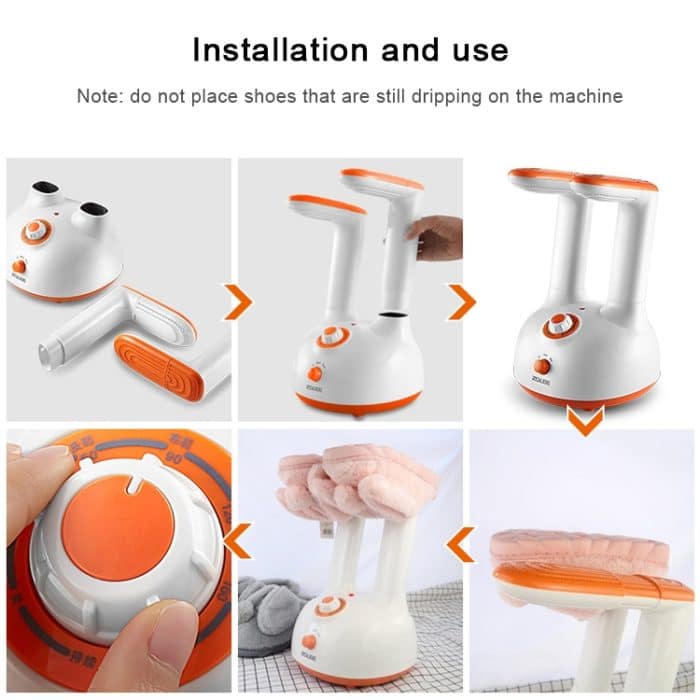 Einziehbarer Schuhtrockner, 220 V, elektrischer Trockner für die Sterilisation von Schuhen, Stiefeln, Handschuhen und Deodorants, Retractable Shoe Dryer – Bild 10