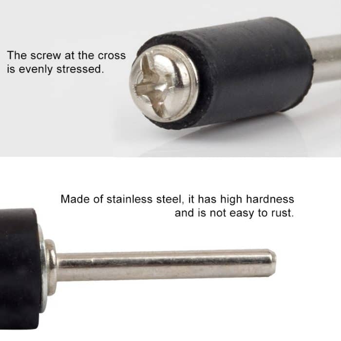 6 Stück Gummirad-Pleuel-Schleifpapier-Ring-Befestigungsstange, ohne Schleifpapier-Ring, 12.7MM 3.15MM, 6.35MM 3.15MM, 12.7MM 2.3MM, 6.35MM 2.3MM – Bild 4