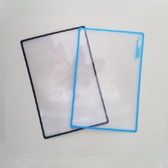 Kartenschlanke Leselupe mit 3-facher Vergrößerung, Visitenkartenlupe, 120×180mm – Bild 4