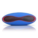3D-Stereo-Mini-Bluetooth-Lautsprecher in Rugby-Form mit TF-Kartensteckplatz (blau)