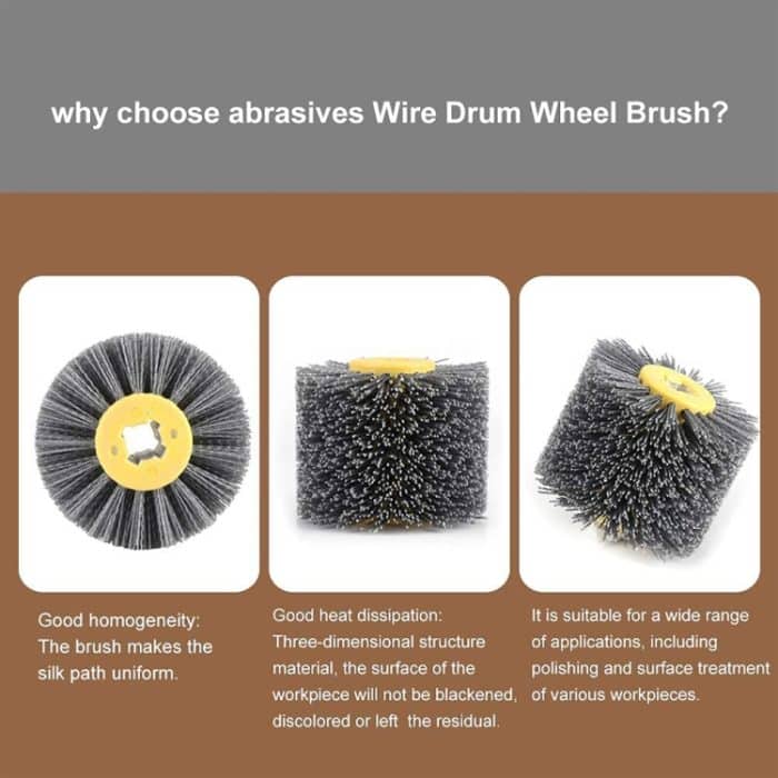 Schleifdraht-Ziehrad, Holzmaserungsreduzierung, Sanierungs-Ziehrad, 80 Mesh, 120 Mesh, 150 Mesh, 180 Mesh, 240 Mesh, 320 Mesh – Bild 5