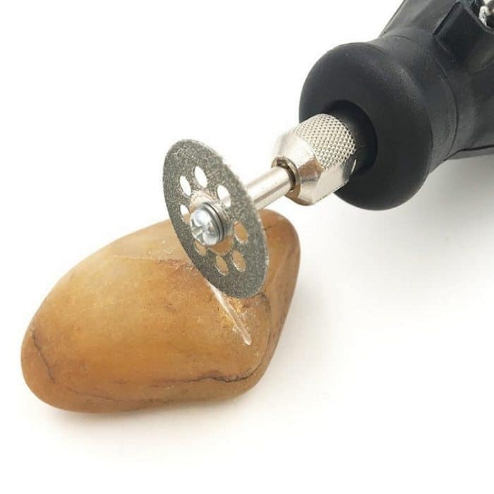 8 Löcher Emery Cutting Chip Jade Saw Blade Electric Grinder Zubehör, 10 Saw Blade 2 Connecting rod 30MM, 10 Saw Blade 2 Connecting rod 20MM, 10 Saw Blade 2 Connecting rod 22MM, 10 Saw Blade 2 Connecting rod 25MM – Bild 6