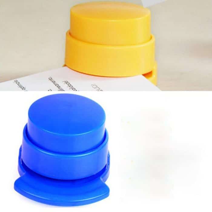 Kein Heftpapier Loseblatthefter Luft Nadelfreier Binder, zufällige Farblieferung – Bild 5