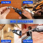 10 Stück Drahtbürste, Metall-Entkalkungs-Polierbürste zum Entfernen der Oxidschicht, flache Polierbürste, Pen Shape 3×5MM, Pen Shape 3×8MM, Bowl Shape3×15MM, Bowl Shape3×25MM, Flat 3×25MM, Flat 3×38MM – Bild 7