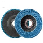 10 Stück 75 Eisenabdeckung, blauer Sand, hundert Laufrad, Zirkonium, Korund, Lamellen-Schleifwerkzeug, 100mm