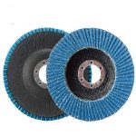 10 Stück 75 Eisenabdeckung, blauer Sand, hundert Laufrad, Zirkonium, Korund, Lamellen-Schleifwerkzeug, 100mm – Bild 2