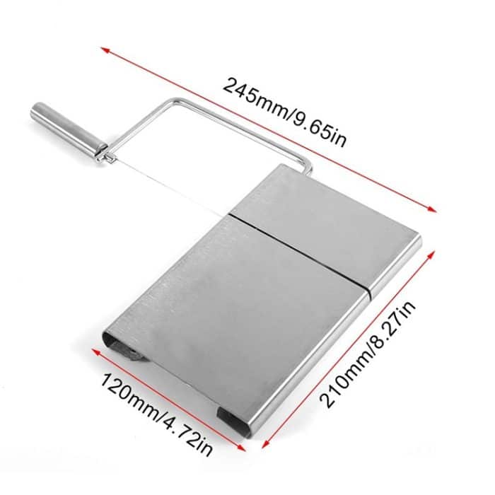2 Stück Edelstahl-Käseschneider, Butter-Schneidebrett, Küchenutensilien, Cheese Slicer 1 – Bild 5