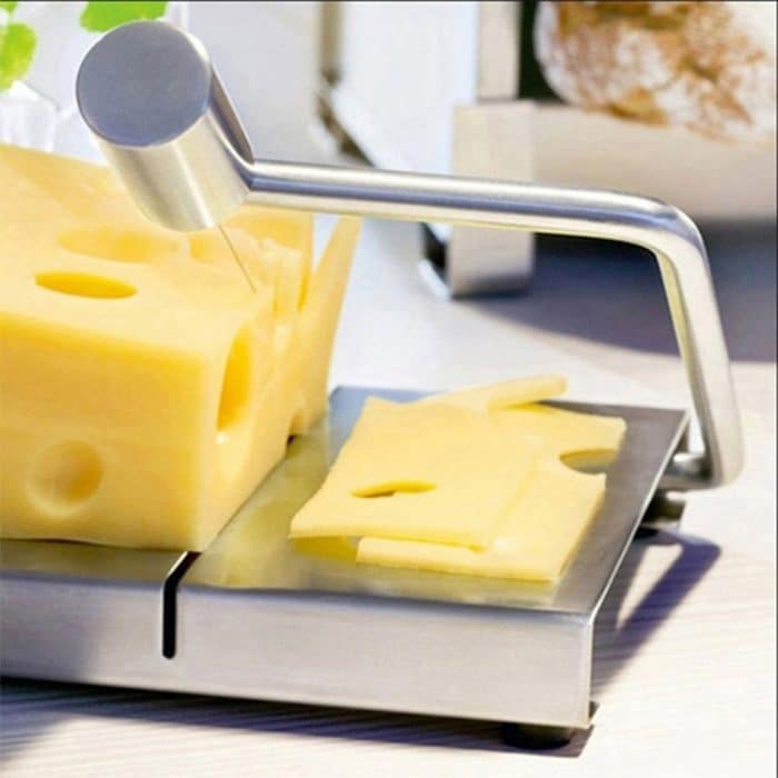 2 Stück Edelstahl-Käseschneider, Butter-Schneidebrett, Küchenutensilien, Cheese Slicer 1 – Bild 7