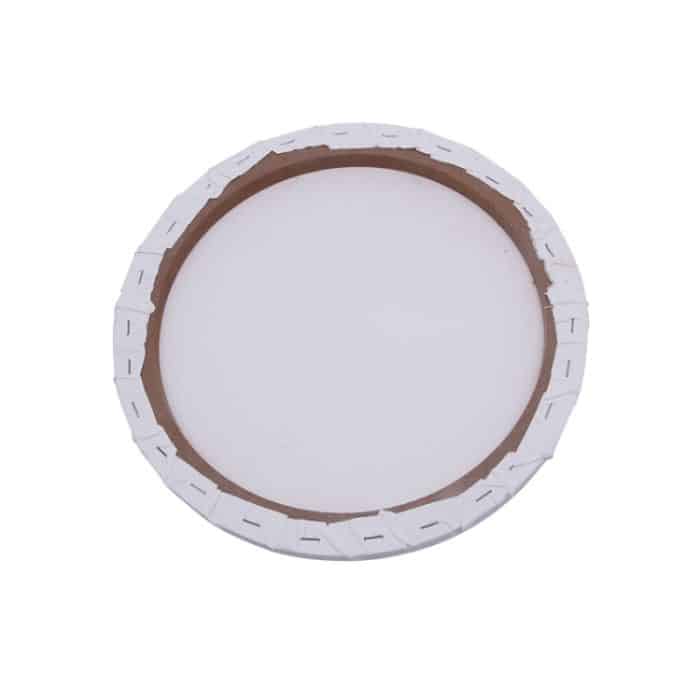 Weißes Panel, rundes Leinwandbrett, Holzrahmen-Gemälde, 20cm, 40cm – Bild 3