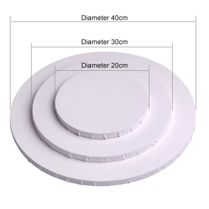 Weißes Panel, rundes Leinwandbrett, Holzrahmen-Gemälde, 20cm, 40cm – Bild 4