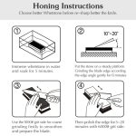 1000/6000 Blauer weißer Whetstone doppelseitiger Bambus-Basis-Set – Bild 5