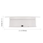 20 cm 360 Grad elektrisch drehbarer Drehteller-Ausstellungsständer für Fotografie, maximale Belastung 1,5 kg, Videoaufnahme-Requisiten. Drehteller, 20cm/Powered by Battery(W+B), 20cm/Powered by Battery(B), 20cm/Powered by Battery(W) – Bild 5