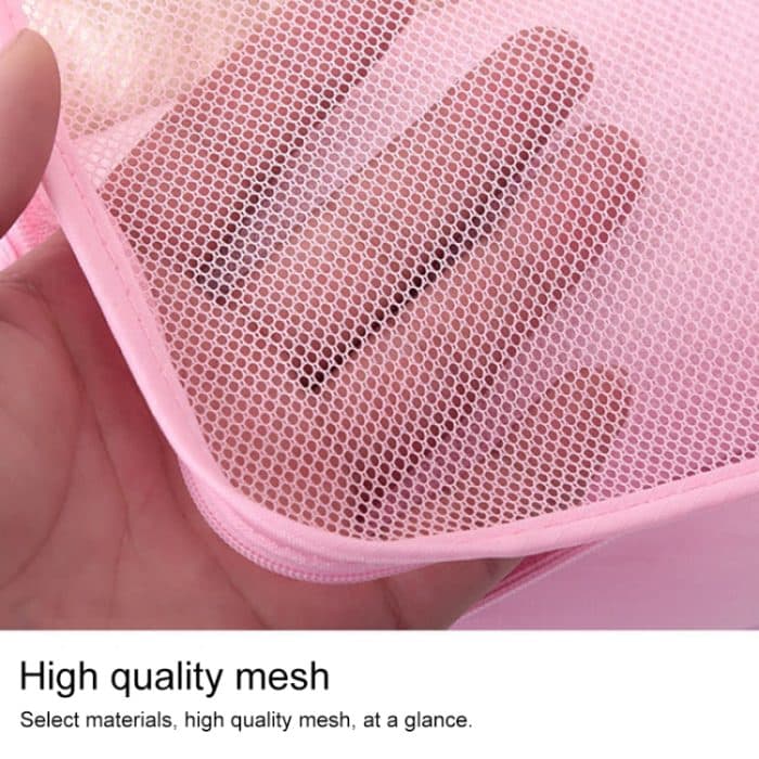6 Teile/satz Reisetasche KleidungGepäck Organizer Mesh Packwürfel mit hoher Kapazität – Bild 3