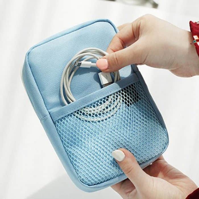 Tragbare Multifunktions-Reisetasche, Datenleitungen, Powerbank-Paket – Bild 2