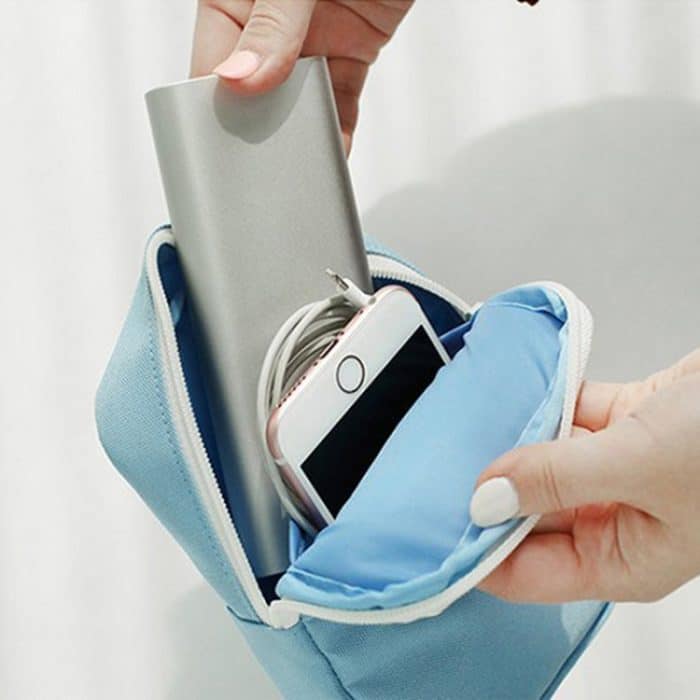 Tragbare Multifunktions-Reisetasche, Datenleitungen, Powerbank-Paket – Bild 3