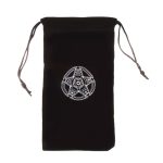 Samt-Pentagramm-Tarot-Kartentasche für Zuhause, Mini-Kordelzug-Paket