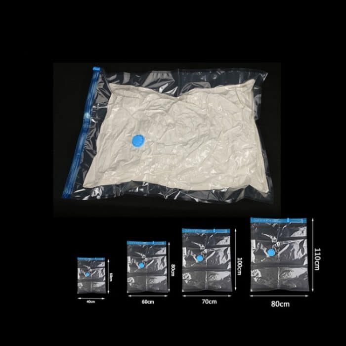 3 Stück Heißvakuumbeutel-Aufbewahrungsorganisator, transparenter Rand, faltbar, extra große Dichtung, komprimiert, für Reisen, platzsparend, 3 PCS 40 x 60cm, 3 PCS 60 x 80cm, 3 PCS 70 x 100cm, 3 PCS  80 x 110cm – Bild 7