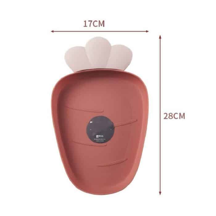 Home Fruit Rettichförmiger Obstteller aus Kunststoff, Snackteller, Trockenobstteller – Bild 3