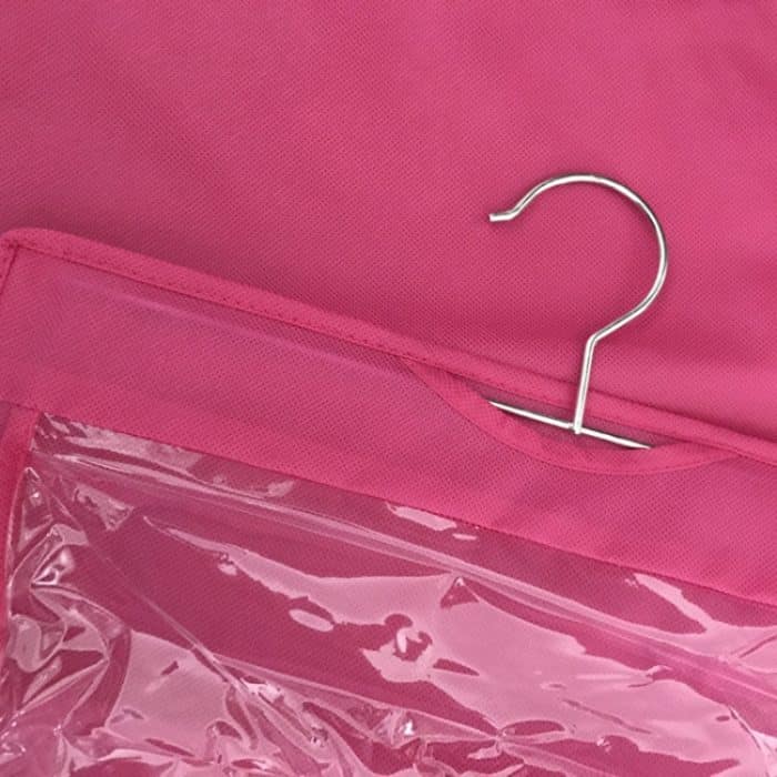 2 Stück tragbare, mehrschichtige transparente Netztasche zum Aufhängen für Zuhause – Bild 6