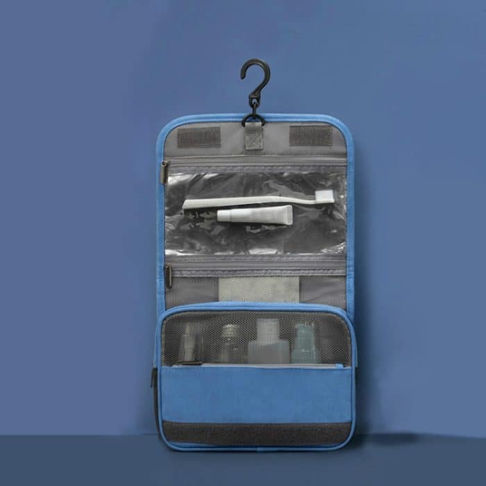 Travelsky Reiseaufbewahrung, wasserdichte Pu-Kosmetiktasche, multifunktional, faltbar, große Kapazität, Kulturbeutel – Bild 1
