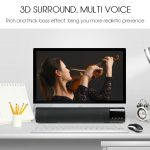 TOPROAD High Power 10 W HIFI Tragbare Drahtlose Bluetooth Lautsprecher Stereo Soundbar TF FM USB Subwoofer Spalte für Computer TV telefon – Bild 6