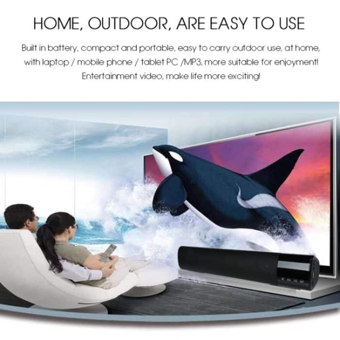 TOPROAD High Power 10 W HIFI Tragbare Drahtlose Bluetooth Lautsprecher Stereo Soundbar TF FM USB Subwoofer Spalte für Computer TV telefon – Bild 7