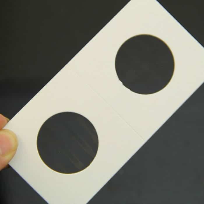 50 Stück / 3 Sätze 40mm Durchmesser Münzschutz Square Münzsammlung Papierclip – Bild 5