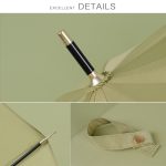 Allwetter-Regenschirm mit 16 Knochen, vergrößert durch einen langen Griff mit geradem Stockschirm – Bild 6