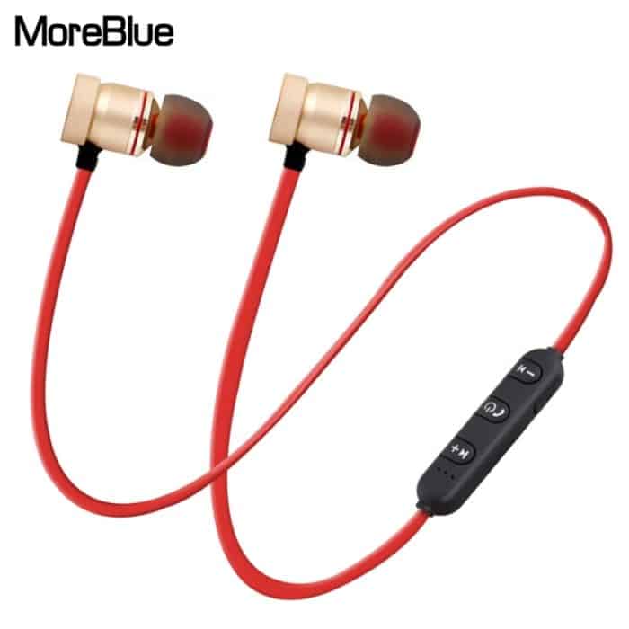 MoreBlue S07 Drahtlose Bluetooth-Kopfhörer Metall Magnetische Stereo-Bass-Kopfhörer Schnurlose Sport-Headset-Ohrhörer mit Mikrofon – Bild 2