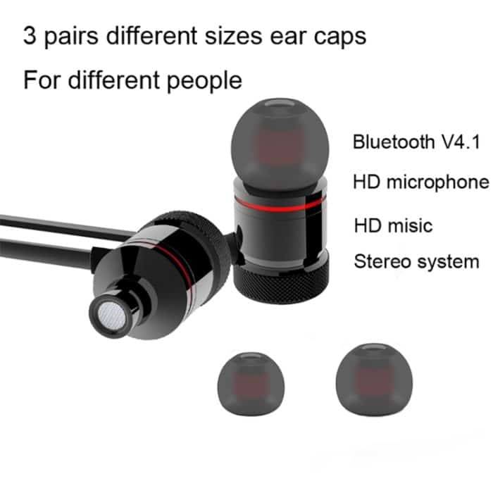 MoreBlue S07 Drahtlose Bluetooth-Kopfhörer Metall Magnetische Stereo-Bass-Kopfhörer Schnurlose Sport-Headset-Ohrhörer mit Mikrofon – Bild 12