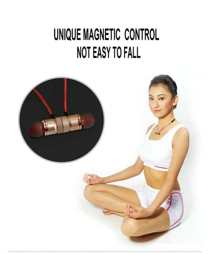 MoreBlue S07 Drahtlose Bluetooth-Kopfhörer Metall Magnetische Stereo-Bass-Kopfhörer Schnurlose Sport-Headset-Ohrhörer mit Mikrofon – Bild 10