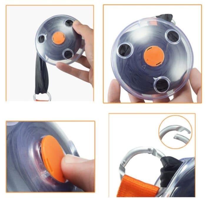 Tragbare Tragetasche mit wiederverwendbarer Faltkarabiner-Einkaufstasche – Bild 6