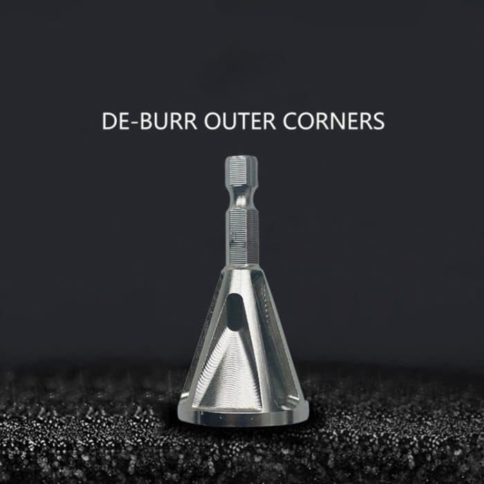 Edelstahl-Entgratungs-Außenfasenwerkzeug, Bohrer mit hoher Festigkeit und Härte, zum Entfernen von Graten, sechseckige gerillte Fase, Hexagonal grooved chamfer – Bild 3