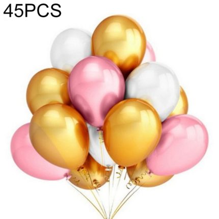 45 Teile/los 12 Zoll Perle Latex Luftballons Geburtstag Hochzeit Party Dekor mit Farbigen Band
