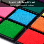 2 Stück kreatives Farb-Stempelkissen, kleines Stempelkissen, Größe: 4 x 4 cm – Bild 7