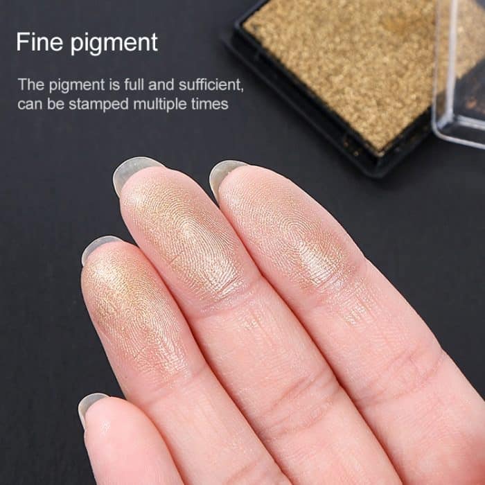 2 Stück kreatives Farb-Stempelkissen, kleines Stempelkissen, Größe: 4 x 4 cm – Bild 8