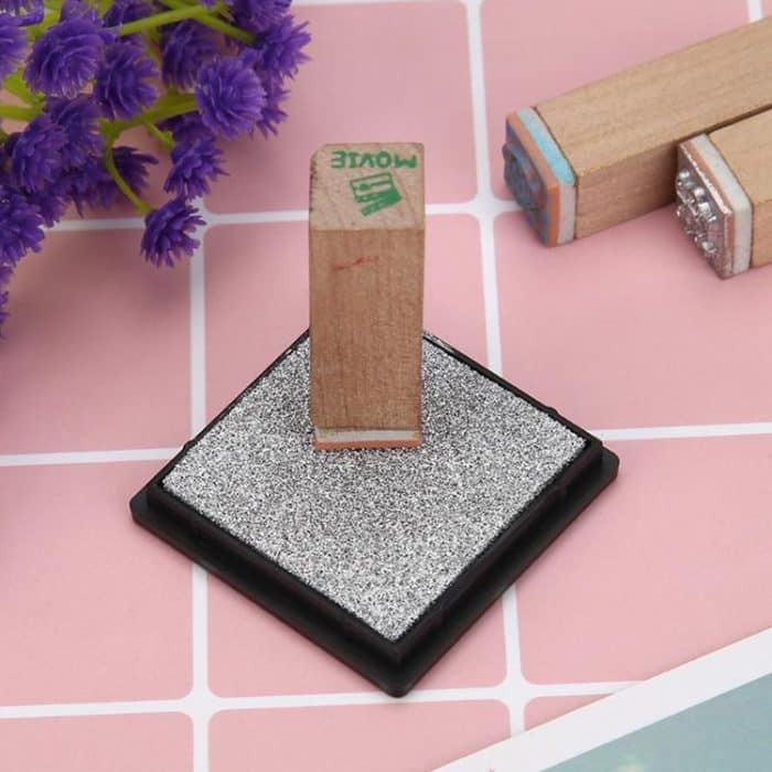 2 Stück kreatives Farb-Stempelkissen, kleines Stempelkissen, Größe: 4 x 4 cm – Bild 10