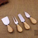 4 teile/satz Edelstahl Käse Messer Bambus Griff Käse Hobel Holz Griff Käse Messer Set Cutter – Bild 3