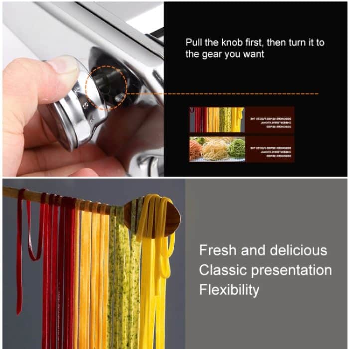 Haushalts-Edelstahl-Teigwaren machen maschinen manuelle Nudelhersteller Spaghetti Handschneider – Bild 7