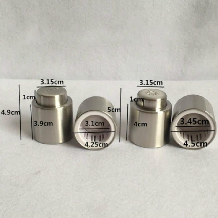 Push-Edelstahl-Rotweinstopfen, Champagnerstopfen, Red Wine Stopper, Wordless Wine Stopper, Champagne Stopper, Wordless Champagne Stopper – Bild 7