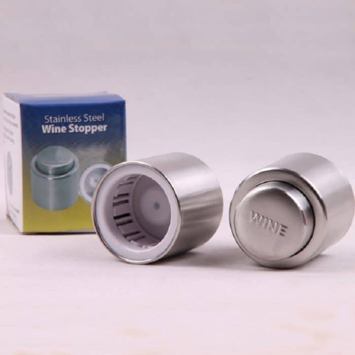 Push-Edelstahl-Rotweinstopfen, Champagnerstopfen, Red Wine Stopper, Wordless Wine Stopper, Champagne Stopper, Wordless Champagne Stopper – Bild 8