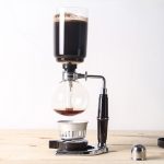 Klassische Siphon-Kaffeekanne mit schwarzem Griff, Glas-Siphonkanne für 5 Personen, Größe: 37,5 x 11,3 cm, Coffee Pot with Handle – Bild 3