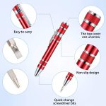 8-in-1-Multifunktions-Mini-Aluminium-Werkzeug-Stift-Schraubendreher-Set – Bild 4