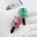 2 PCS tragbarer Mini-Rettichkopf-Schraubendreher, transparenter Griff, Reparatur-Handwerkzeuge – Bild 4