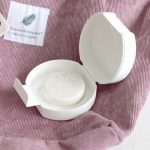 Reise tragbare Seifenkiste Haushaltsseife Aufbewahrungsbox mit Deckel – Bild 2